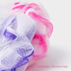 Мочалка для тела Доляна, розовый/фиолетовый - Фото 2