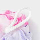 Мочалка для тела Доляна, розовый/фиолетовый - Фото 3