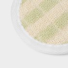 Мочалка для тела детская натуральная Доляна, с резинкой, 11.5×8 см, цвет МИКС - Фото 4