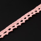 Кружево вязаное, 11 мм × 2,7 ± 0,5 м, цвет розовый - Фото 2