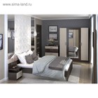 Спальня Леси, набор -  комод 800, кровать 1600, тумбы 2 шт , Венге/Дуб белфорд - Фото 4