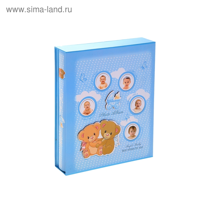 Фотоальбом на 200 фото 13х18 см в коробке "Медвежата" МИКС 28,5х23х5,2 см - Фото 1