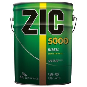 

Масло моторное ZIC X5000 Diesel 5W-30, Cl-4, п/синтетическое, 20 л