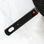 Сковорода-оладница «7 оладий», d=30 см, съёмная ручка, антипригарное покрытие, цвет чёрный - фото 6253257