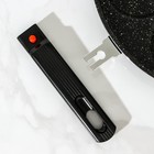 Сковорода-оладница «7 оладий», d=30 см, съёмная ручка, антипригарное покрытие, цвет чёрный - Фото 5