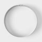 Форма для выпечки тарта Доляна «Круг», d=6 см, перфорированная, серебристая - Фото 3