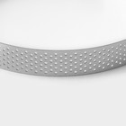 Форма перфорированная для выпечки Доляна «Круг», d=15 см, цвет серебристый - Фото 6