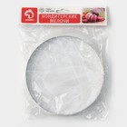 Форма для выпечки тарта Доляна «Круг», d=15 см, перфорированная, серебристая - Фото 6