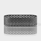 Форма для выпечки Доляна «Овал», 3.5×8×2 см, перфорированная, серебристая - Фото 2