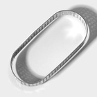 Форма для выпечки Доляна «Овал», 3.5×8×2 см, перфорированная, серебристая - Фото 4