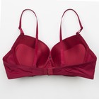 Бюстгальтер женский, цвет бордо, размер 85С (факт 80С) - Фото 3