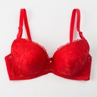 Бюстгальтер женский, цвет красный, размер 95D (факт 85D) - Фото 1