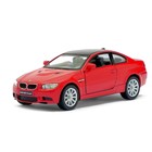 Машина металлическая BMW M3 Coupe, масштаб 1:36, открываются двери, инерция, цвет красный - Фото 1