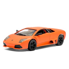 Машина металлическая Lamborghini Matte Series, 1:38, открываются двери, инерция, цвет персиковый матовый