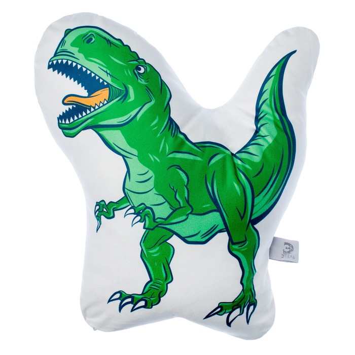 Подушка декоративная Этель «Динозавр», 44х44 см, велюр - Фото 1