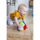 Развивающая игрушка «Мяч футбольный цветной», с бубенчиком - фото 3845685