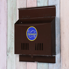 Ящик почтовый без замка (с петлёй), горизонтальный «Широкий», коричневый - Фото 3