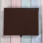 Ящик почтовый без замка (с петлёй), горизонтальный «Широкий», коричневый - Фото 5