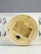 Светодиодные свечи в подсвечнике RISALUX «Трио», LED-ночник, белый, 9.7×16.5×25 см, батарейки AAA×2, свечение жёлтое 4543484 - фото 16870966