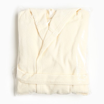 Халат махровый детский Экономь и Я, р. 30, цв.молочный, 100% хл 340 г/м2