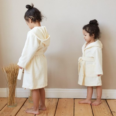 Халат махровый детский Экономь и Я, р. 30, цв.молочный, 100% хл 340 г/м2