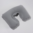 Подушка надувная для шеи, дорожная, 41.5×26.5 см, серая - Фото 2