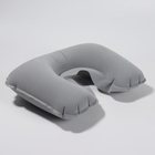 Подушка для шеи дорожная, надувная, 42 × 27 см, цвет серый - Фото 3