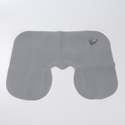 Подушка для шеи дорожная, надувная, 42 × 27 см, цвет серый - Фото 4