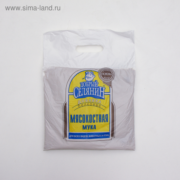 Мясокостная мука "Добрый селянин" для животных и птиц, 2 кг - Фото 1