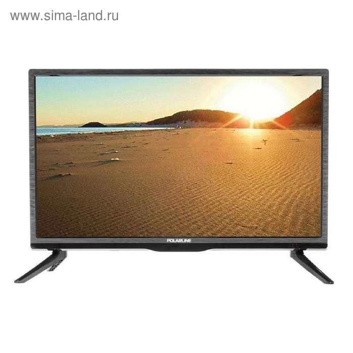 Телевизор Polarline 24PL51TC-SM, 24", 1366x768, DVB-T2, 1xHDMI, 1xUSB, SmartTV, чёрный - Фото 1