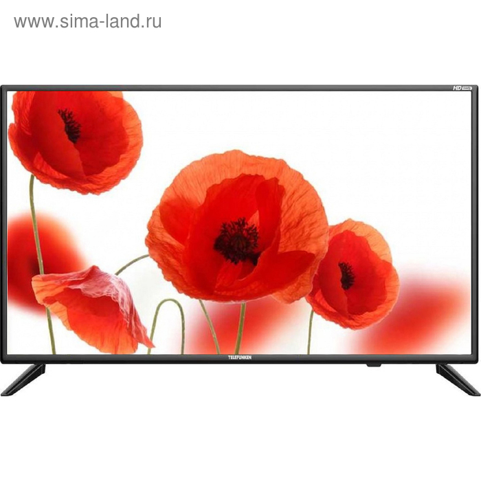 Телевизор Telefunken TF-LED32S98T2S, 32", 1366x768, DVB-T2, 3xHDMI, 2xUSB, SmartTV, чёрный - Фото 1