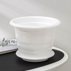 Горшок для цветов с поддоном «Виола», 3,5 л, пластиклвый, белый - Фото 2