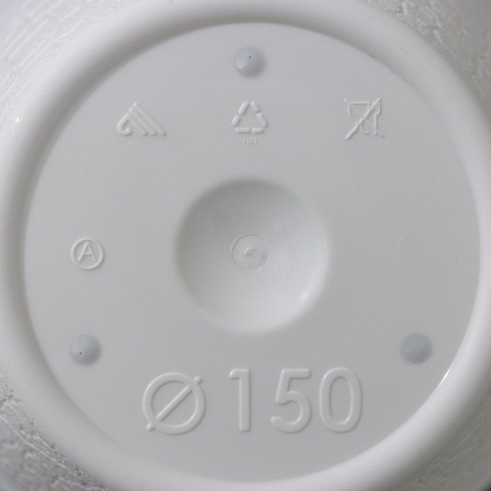 Горшок с поддоном «Розалия», 1,2 л, цвет белый - фото 1884694772