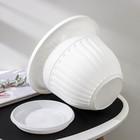 Горшок для цветов с поддоном «Лозанна», 7 л, пластиковый, белый - Фото 3