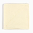 Полотенце-уголок махровый "Крошка Я" 85х85 см, цвет молочный, 340 г/м, 100% хлопок 4646197