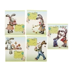 Тетрадь 12 листов линейка "Ушастые Сластёны", ВД-лак, 5 видов МИКС - Фото 1