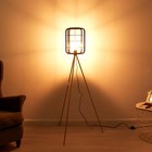 Торшер "Лофт" E27 40Вт черный-золото 24,5х24,5х140 см  (артикул 4543489)  большой выбор товаров оптом и в розницу по низким ценам с доставкой