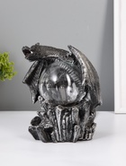 Плазменный шар 7421135G черный с серебряной патиной 15×15×17.5 см - Фото 1