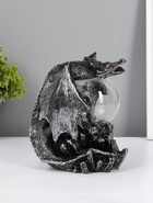 Плазменный шар 7421135G черный с серебряной патиной 15×15×17.5 см - Фото 6