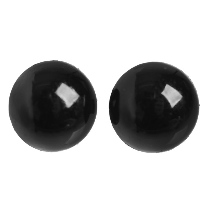 Глаза пришивные, набор 100 шт., размер 1 шт. — 0.9 см - Фото 1