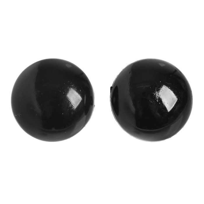 Глаза пришивные, набор 100 шт., размер 1 шт. — 1.2 см - Фото 1