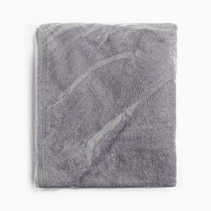 Полотенце-уголок махровый "Крошка Я" 85х85 см, цвет серый, 100% хлопок, 320 г/м2 - фото 1905601644