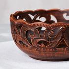 Конфетница "Глинка", резка, красная глина, 16*16*8 см, микс - Фото 2