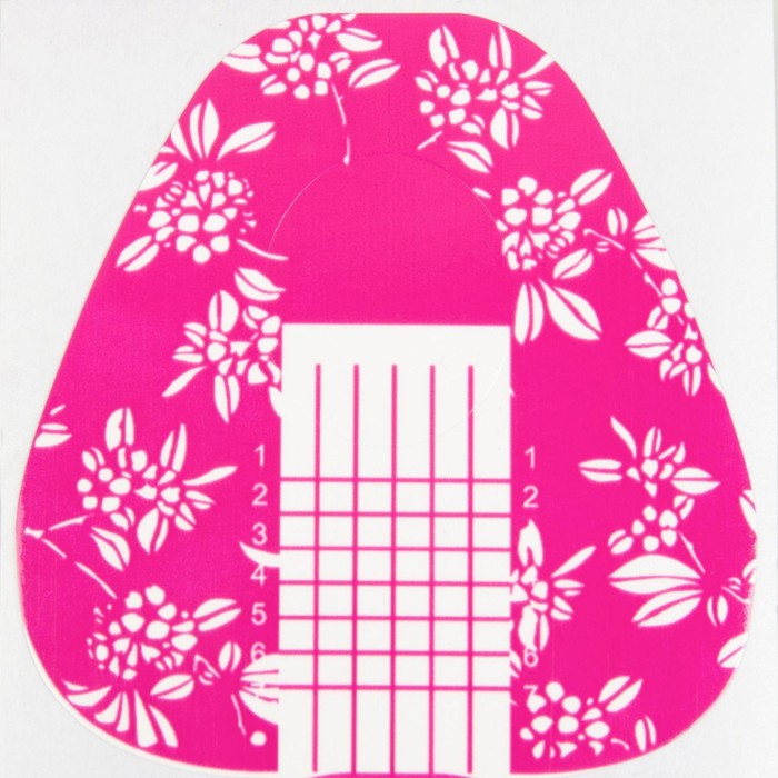 Формы для наращивания ногтей широкие, 100 шт, цвет розовый 18951