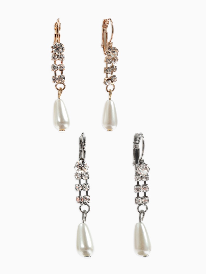 Серьги с жемчугом «Колосок», капля, цвет МИКС - Фото 1