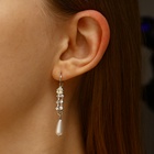 Серьги с жемчугом «Колосок» капля, цвет МИКС - Фото 10