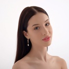 Серьги с жемчугом «Колосок», капля, цвет МИКС - Фото 2