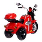 Детский электромобиль «Чоппер», с аккумулятором, световые и звуковые эффекты, цвет красный - Фото 3