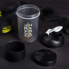 Шейкер спортивный «Будь смелым», чёрный, с чашей под протеин, 500 мл - Фото 2