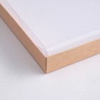 Коробка картонная с прозрачной крышкой, крафт, 26×21×3 см - Фото 2